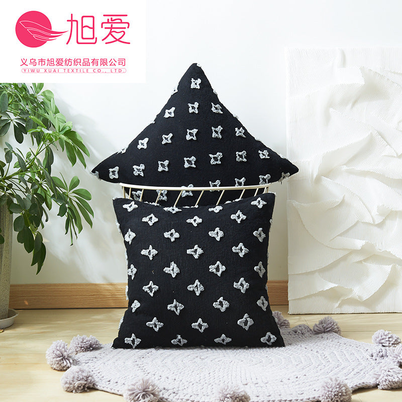 Wholesale tufted star Pillow sofa cushion cover does not contain core